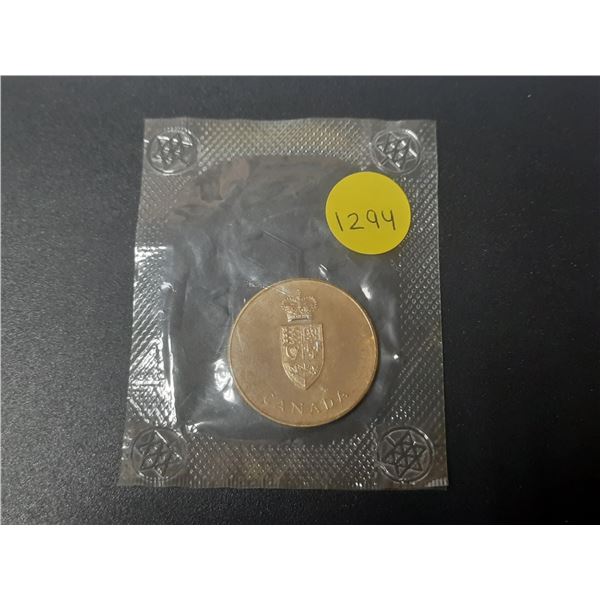 1867 – 1967 Canadian Centennial medal. Housed in its original unopened plastic.