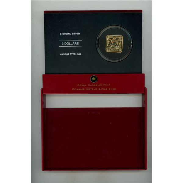 2006 $3 Square Sterling Silver Beaver. Commemorates the use of Beaver Pelts as Canada’s fir
