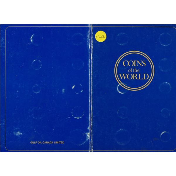 Coins of the World folder with 19 world coins. These coins were given out by Shell of Canada around 