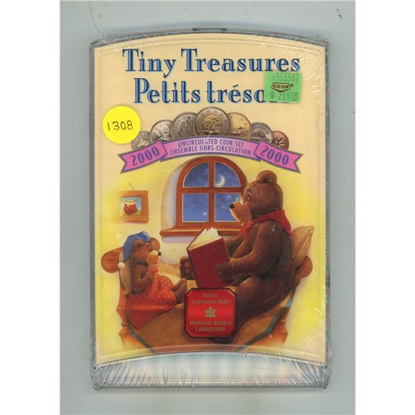 2000 Tiny Treasures Uncirculated Coin Set. 7-coin set, housed in its original unopened RCM case.