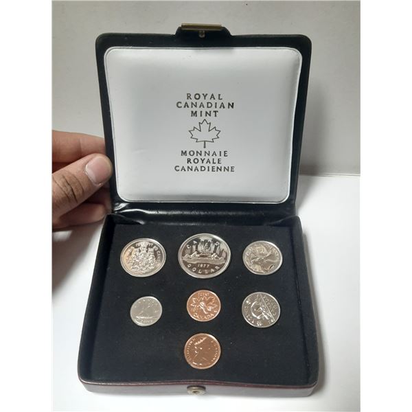 1977 FWL 7-coin Nickel Custom Set. Includes two 1 Cent Coins. The Dollar has Full Water Lines. House