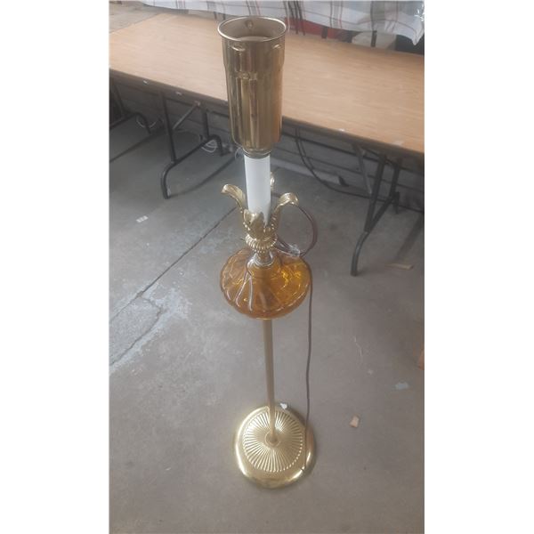 Vintage Lamp Without Shade. (Untested) Height -50"