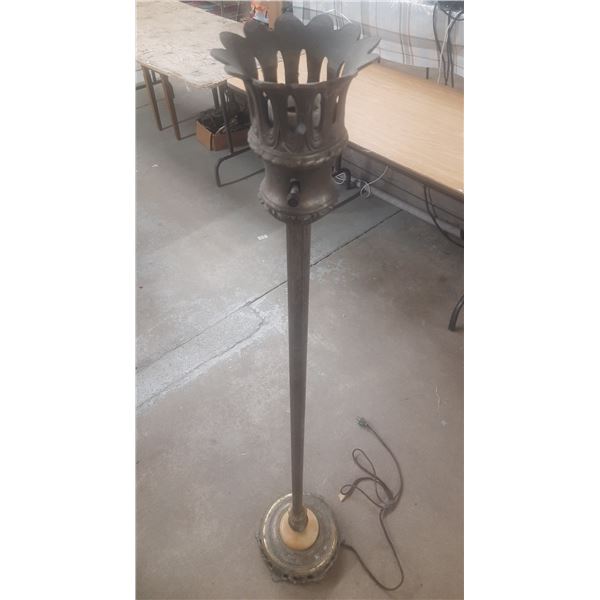 Vintage Lamp Without Shade. (Untested) Height -59"