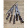 Image 2 : Knife block, knives, stool