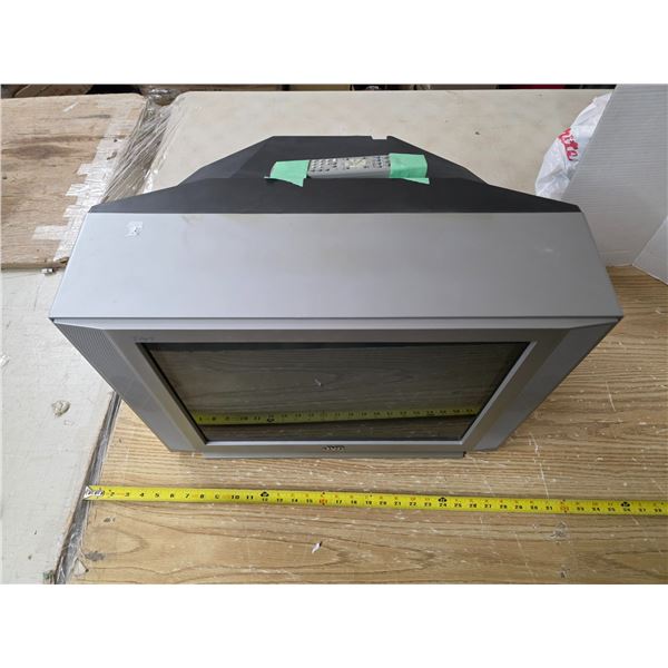 JVC box TV with remote- untested