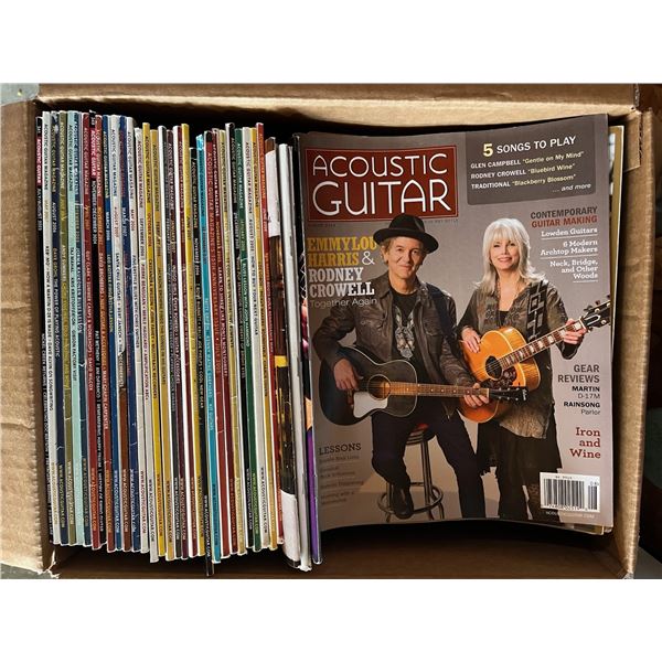 Acoustic Guitar Magazines. Large box of 90ish. Mixed years. Great condition.