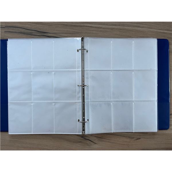 Binder with 78 pages of 9 card collector sleeves