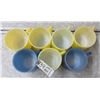 Image 2 : 7 Federal Glass Milk Mugs