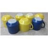Image 6 : 7 Federal Glass Milk Mugs