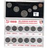 Image 1 : 1970 YEAR SET AND 1999 MILLENIUM QUARTERS