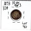 Image 2 : 1893 FLAT TOP 3 TEN CENT