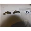 Image 3 : STERLING DOLPHIN EARRINGS NO BACKS