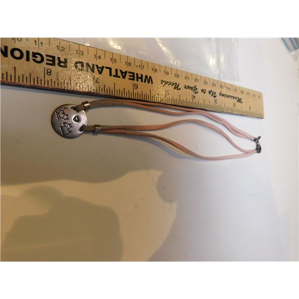 SILPADA STERLING AND LEATHER NECKLACE