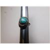 Image 1 : SOUTHWEST SILVER TONE UNMARKED TURQUOISE RING SIZE 4