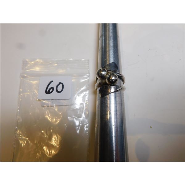 SIZE 5 ½ MODERNIST RING MARKED 925