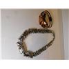 Image 3 : SILVERTONE NECKLACE AND UNIQUE COPPER HINGE BRACELET