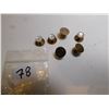 Image 1 : GOLDTONE LETTER’P’ TUXEDO BUTTON STUDS SET OF 6