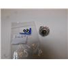 Image 2 : SILVERTONE RHINESTONE RING MARKED 94 INSIDE SIZE 6-7