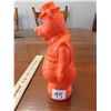 Image 3 : ORANGE BEAR PLASTIC COIN BANK