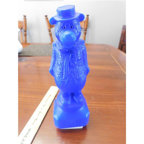 BLUE BEAR STATE BANK PLASTIC COIN BANK