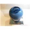 Image 3 : BLUE SWIRL ART GLASS VASE 7’ TALL