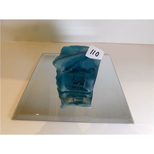 SIKU SIGNED ART GLASS INUIT CARVING