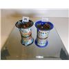 Image 1 : 2-HAND PAINTED TEA LIGHT HOLDERS ITALIAN SCENES