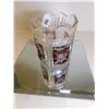 Image 1 : ANTIQUE FLASH RUBY CUT GLASS VASE/NICK-NACK HOLDER