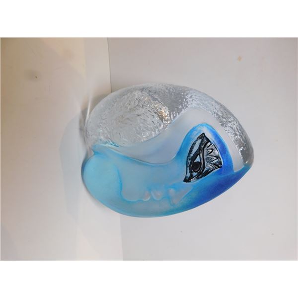 MATS JONASSON SIGNED MADE IN SWEDEN PAPER WEIGHT/CANDLE HOLDER