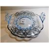 Image 1 : BLUE CROWN HANDLE BOWL SILVER ETCHED
