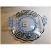 Image 2 : BLUE CROWN HANDLE BOWL SILVER ETCHED