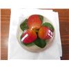 Image 1 : LUCITE PAPER WEIGHT, STRAWBERRIES