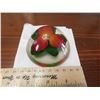 Image 2 : LUCITE PAPER WEIGHT, STRAWBERRIES