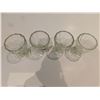 Image 2 : SET OF 4 VINTAGE CLEAR GLASS EGG CUPS