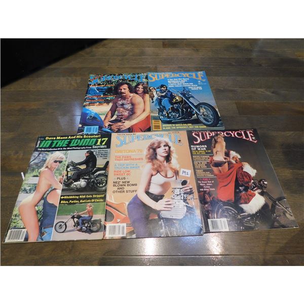 SUPERCYCLE AND IN THE WIND BIKER MAGAZINES