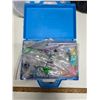 Image 1 : Blue case full of beads for bracelets