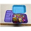 Image 1 : Frozen case with bracelets and toys