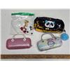 Image 1 : pencil case, 2 eye glass cases and crock charms