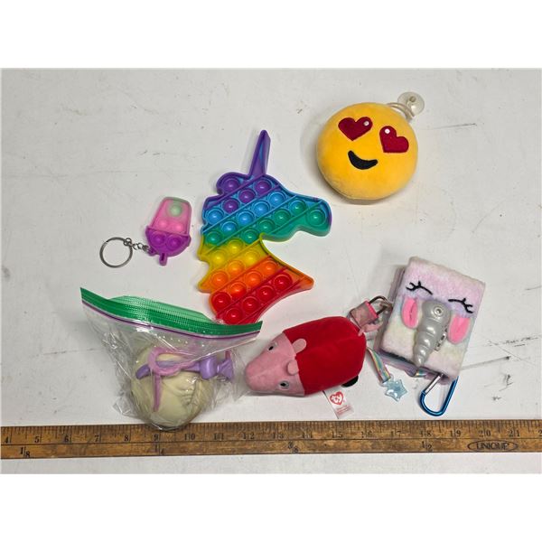 Kids toys, popets, stuffed toy key chains