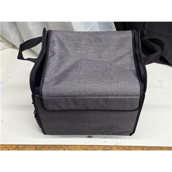 Gray heavy tote bag