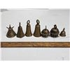 Image 1 : 7 brass sarna bells