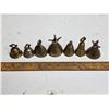 Image 1 : 7 brass sarna bells