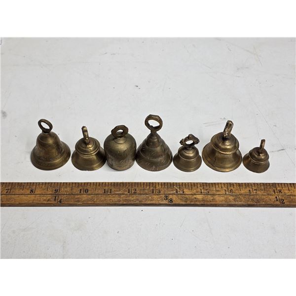 7 brass sarna bells