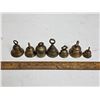 Image 1 : 7 brass sarna bells