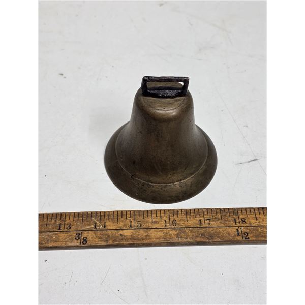 Antique brass cow bell