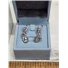 Image 2 : 925 silver 3 stone earrings