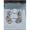 Image 3 : 925 silver 3 stone earrings