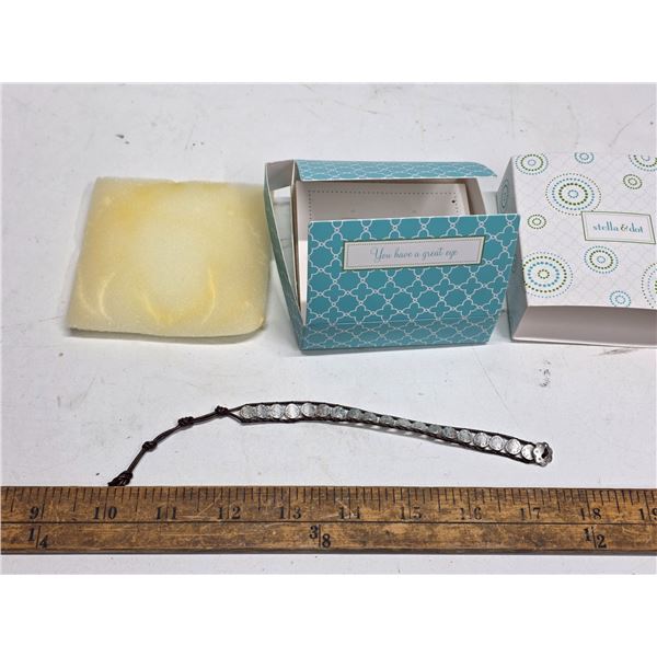 Stela and dot bracelet- silver color