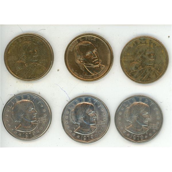 Bag of 6 U.S.A One Dollar.