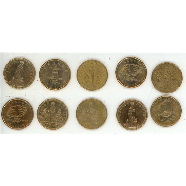 Bag of 10 Canada Special Dollar.